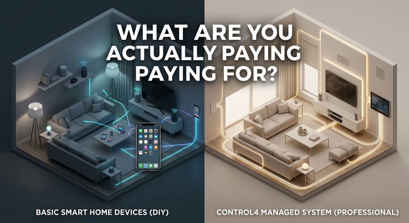Control4 vs Basic Smart Home Systems: What Are You Actually Paying For?